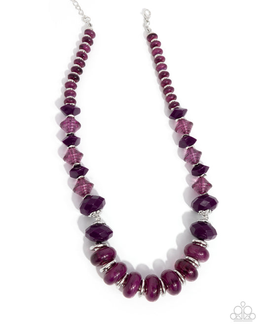 Swift Shimmer - Purple Necklace