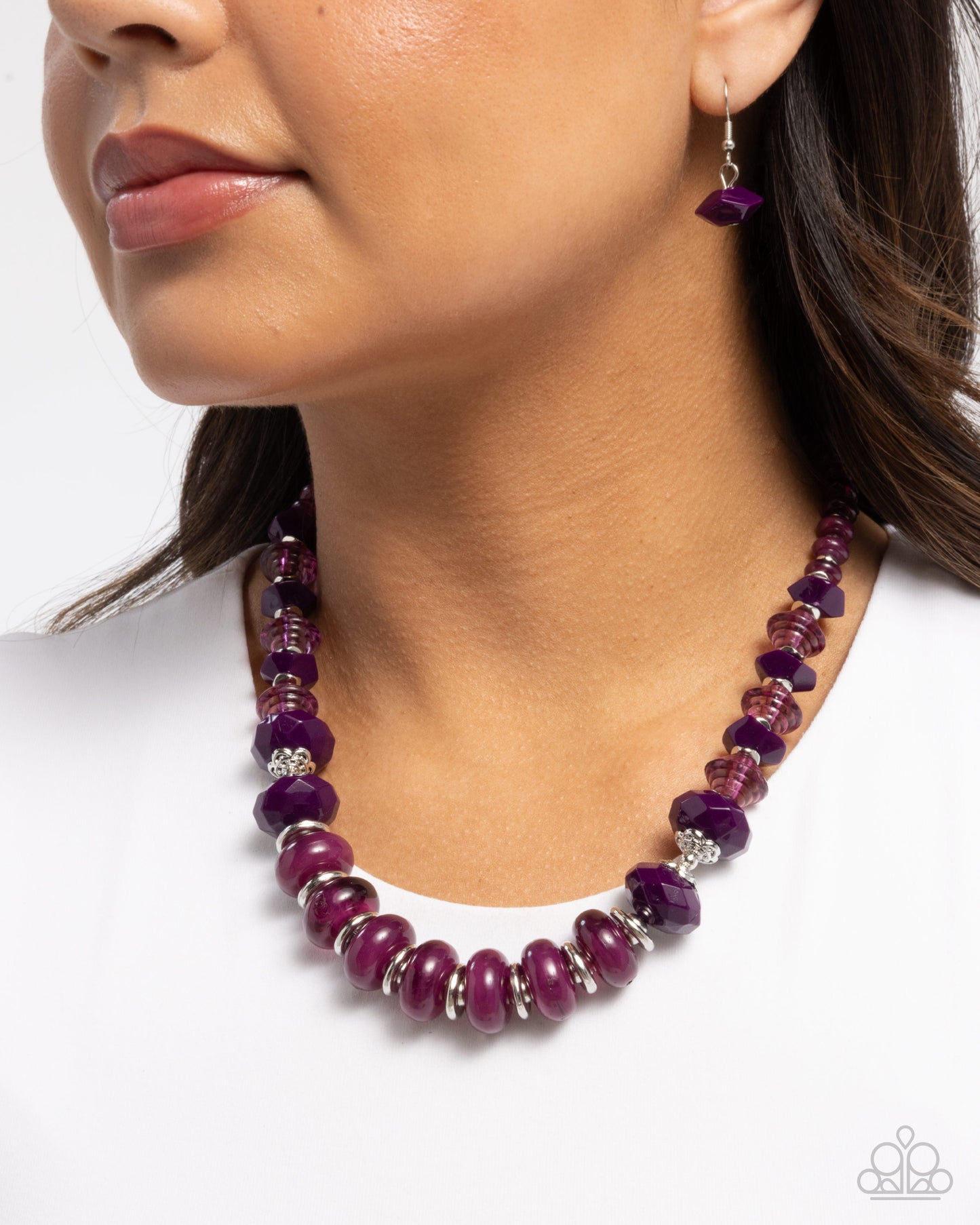 Swift Shimmer - Purple Necklace