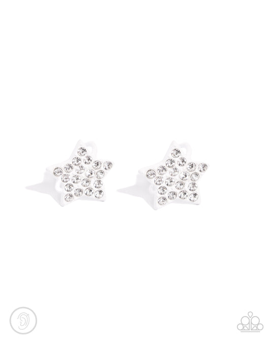 Stellar Skill - White Cuff Earring