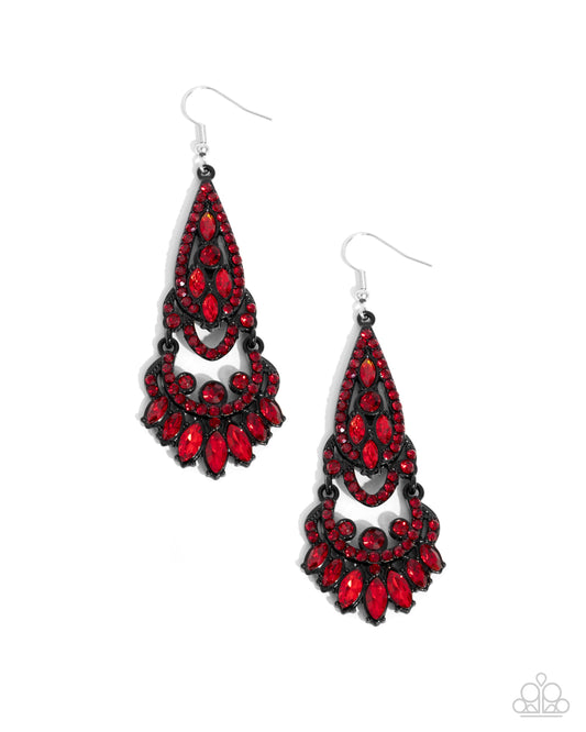 Opera Stage - Red Earring