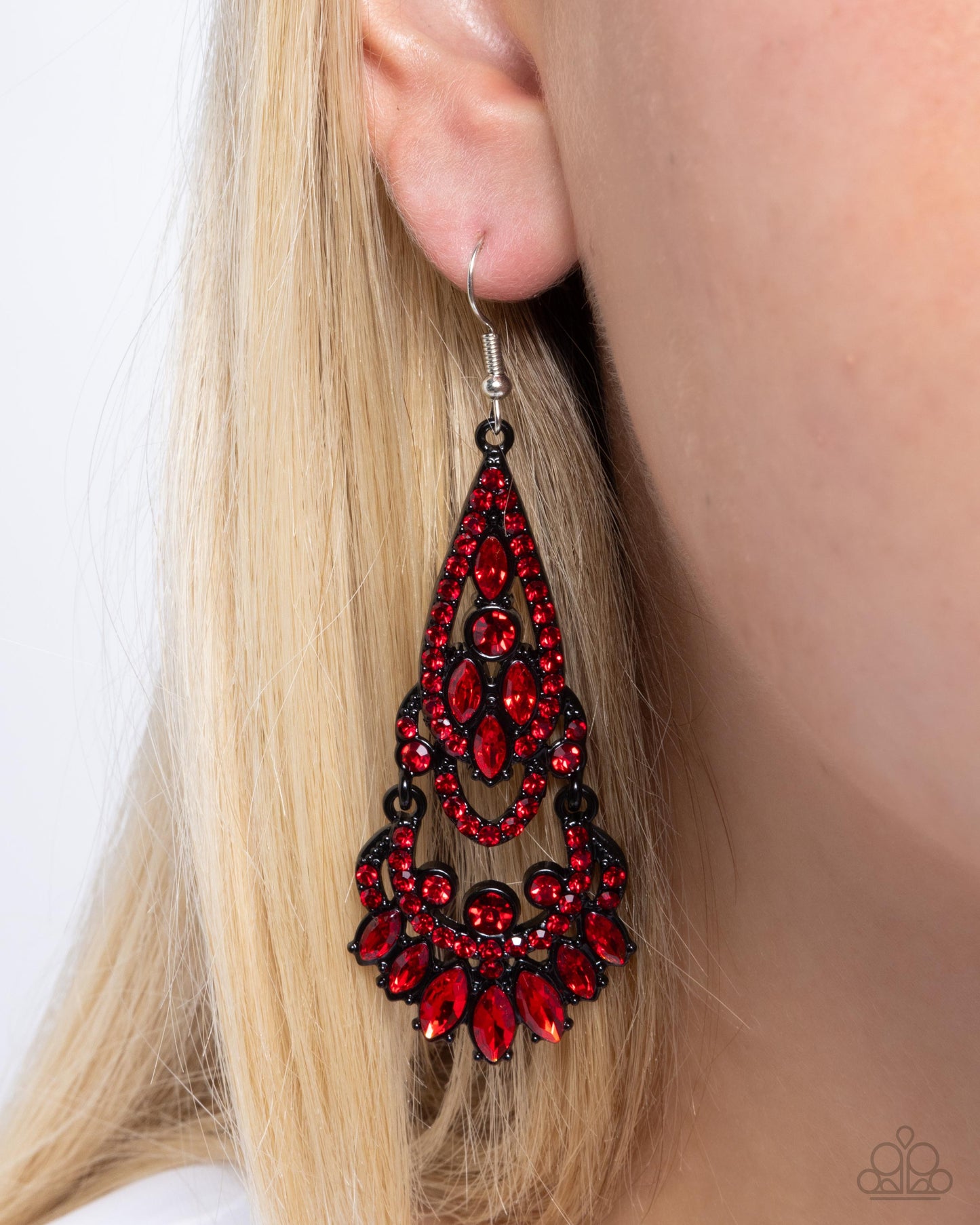 Opera Stage - Red Earring