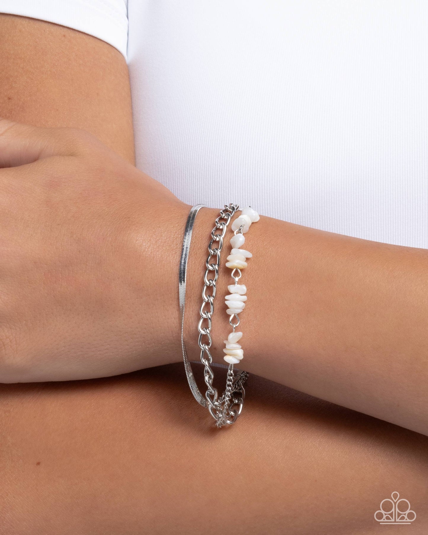 Gracious Host - White Bracelet