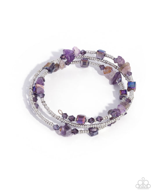 Seed Bead Scene - Purple Bracelet