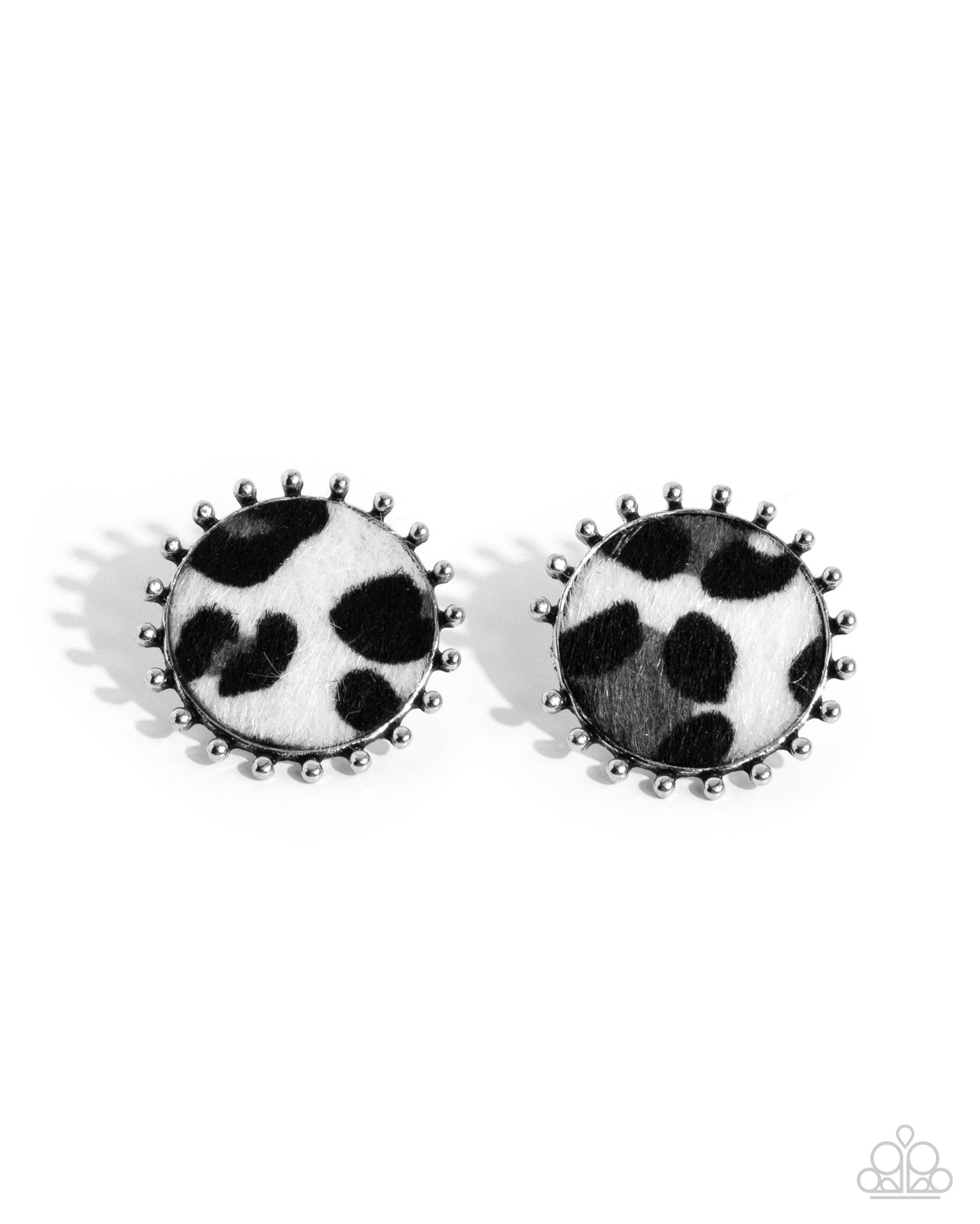 Cowhide Couture - Black Earring