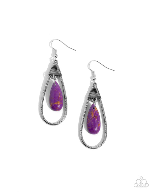 Neatly Natural - Purple Earring