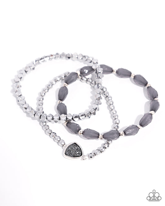 Druzy Decadence - Silver Bracelet