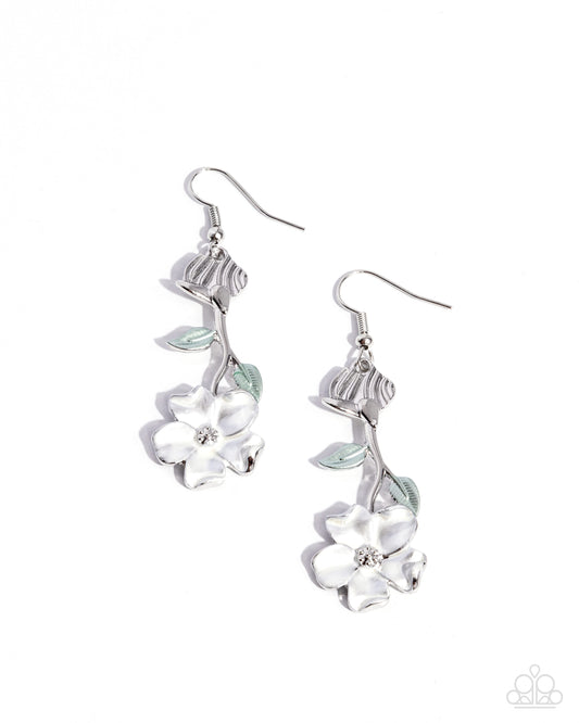 Flourishing Activity - White Earring