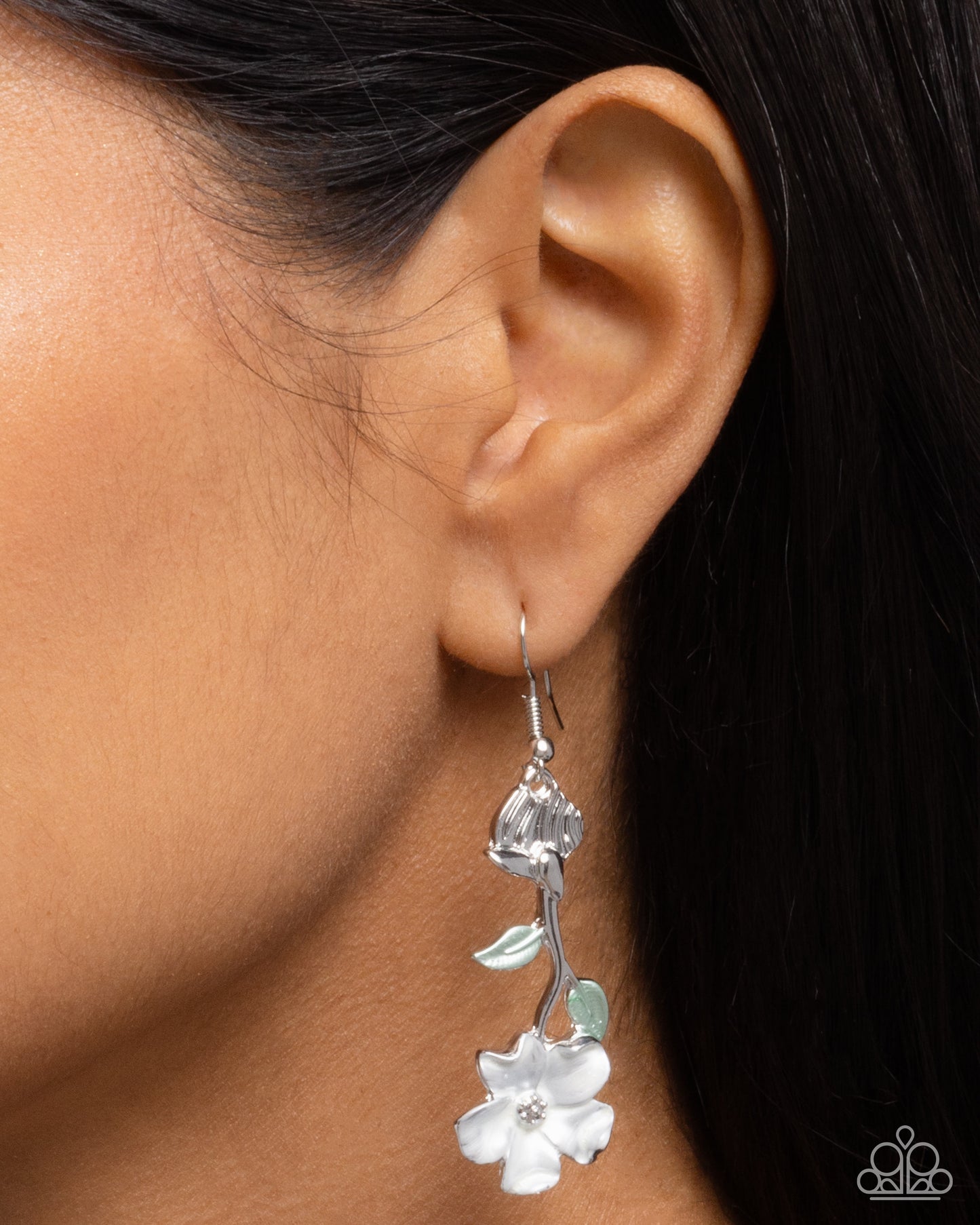 Flourishing Activity - White Earring