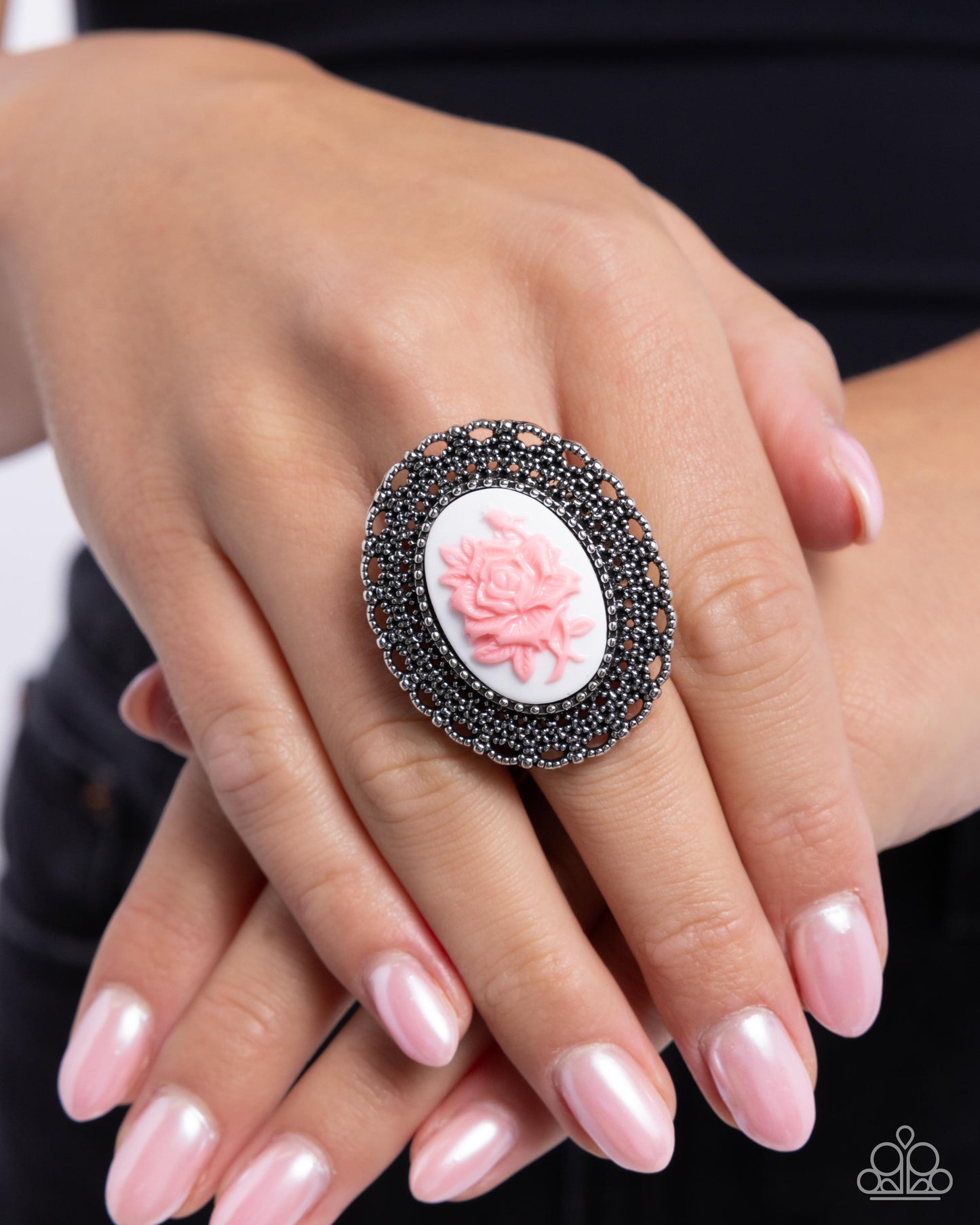 Blooming Brooch - Pink Ring