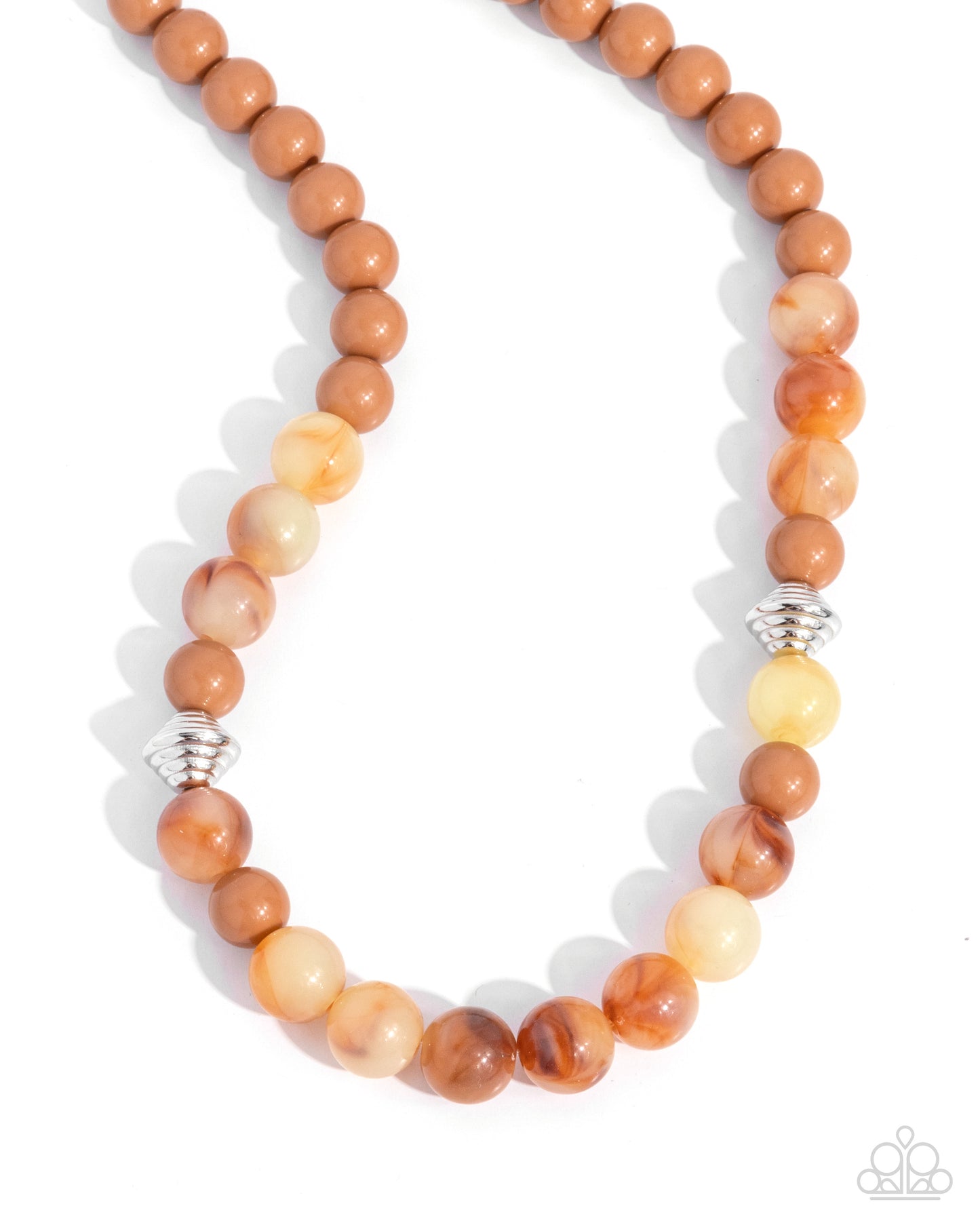 Showroom Swirl - Orange Necklace