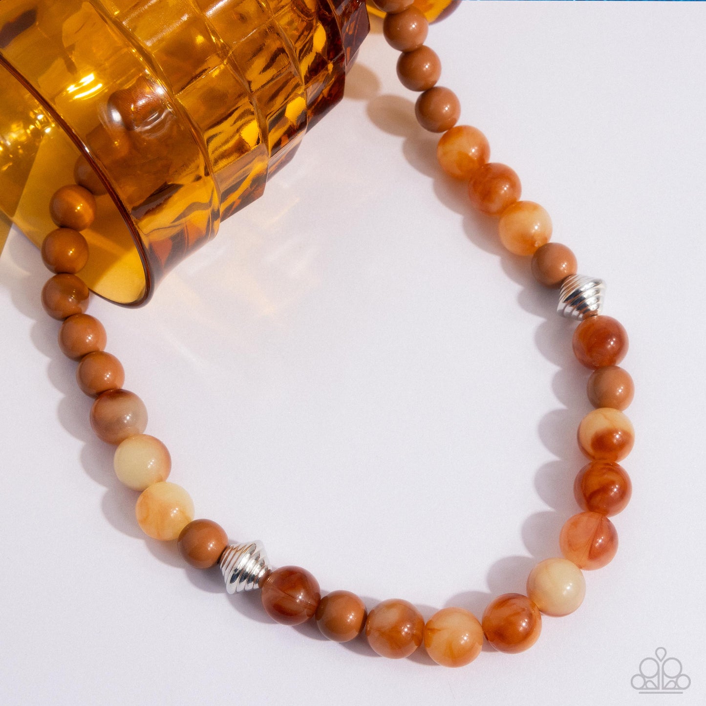 Showroom Swirl - Orange Necklace