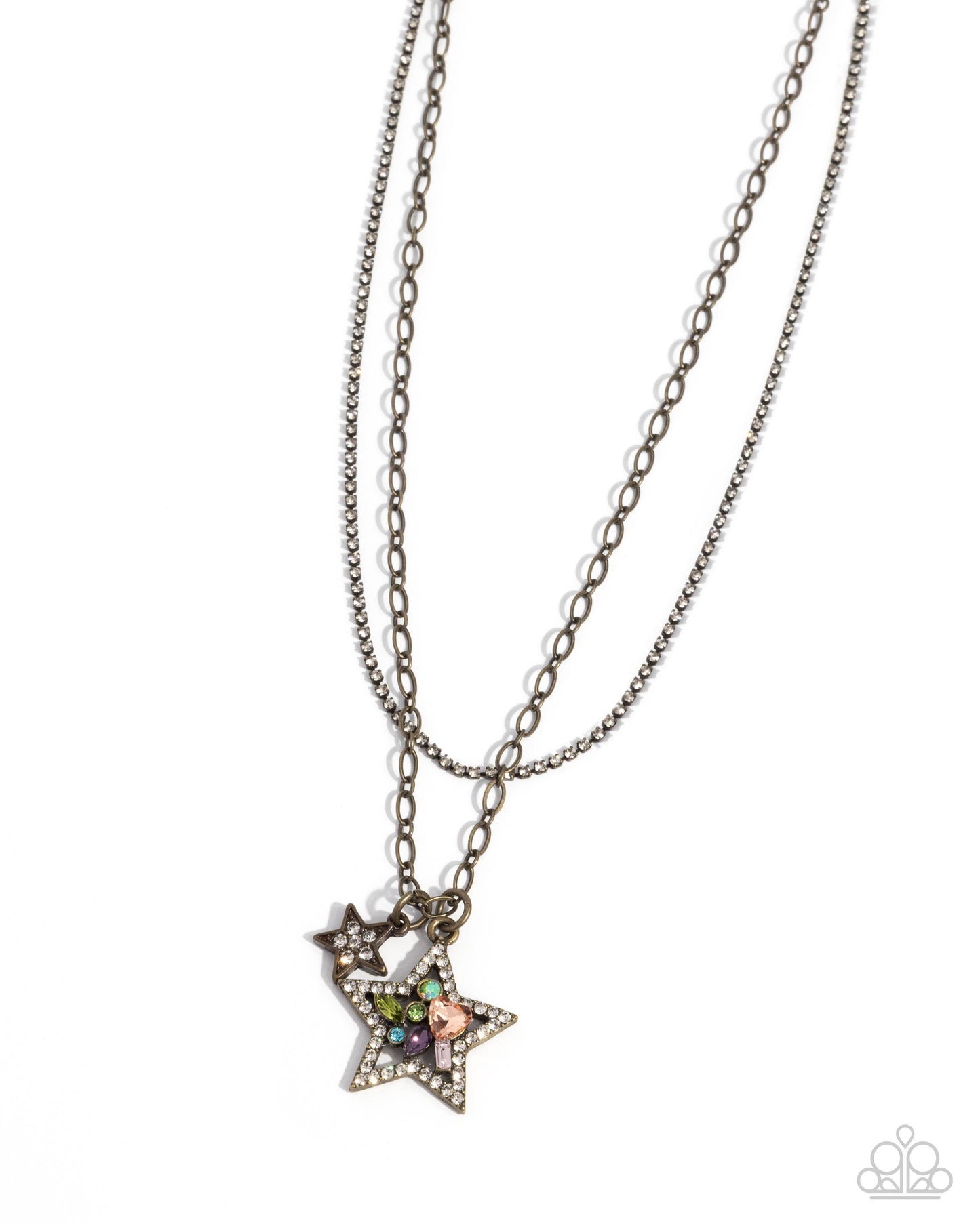 Stackable Stars - Brass Necklace