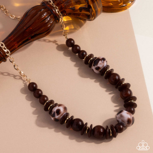 Cheetah Club - Brown Necklace