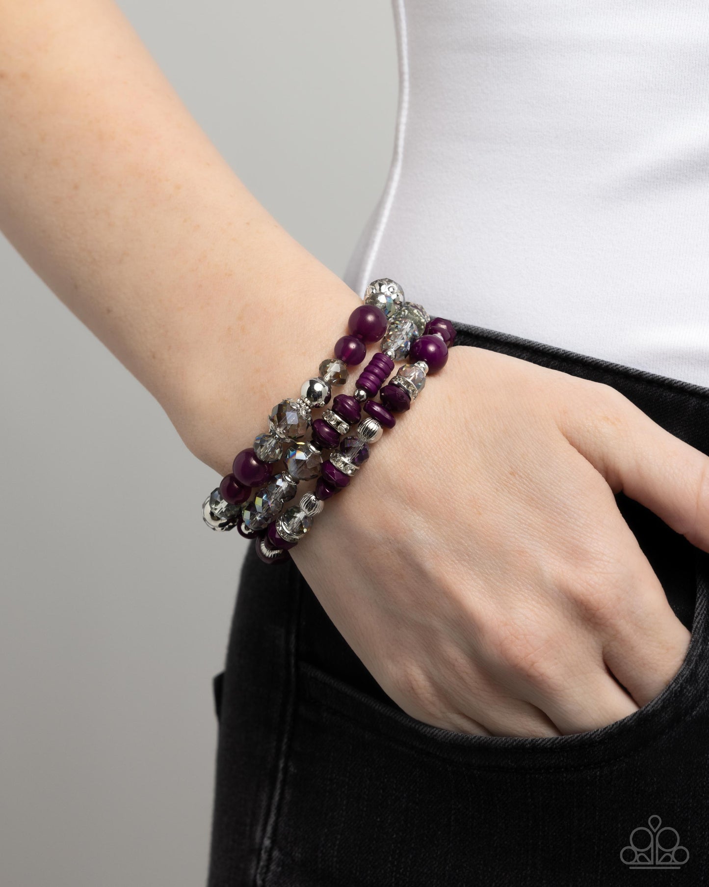 Complimentary Chic - Purple Bracelet