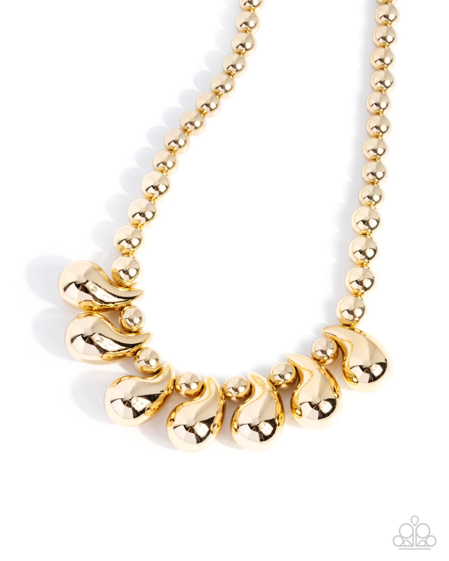 Raindrop Rebel - Gold Necklace