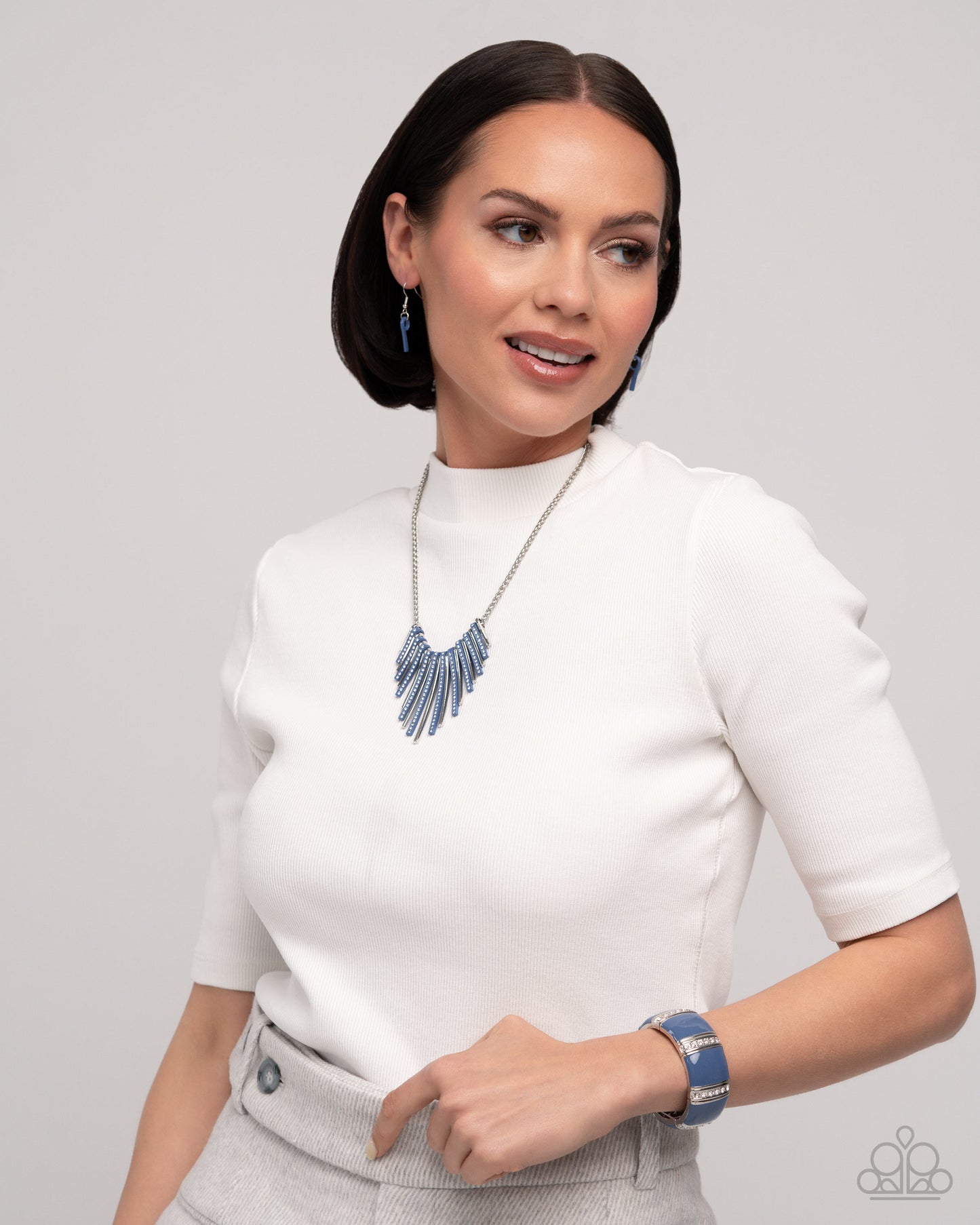 Complete Look Blue Necklace and Blue Bracelet