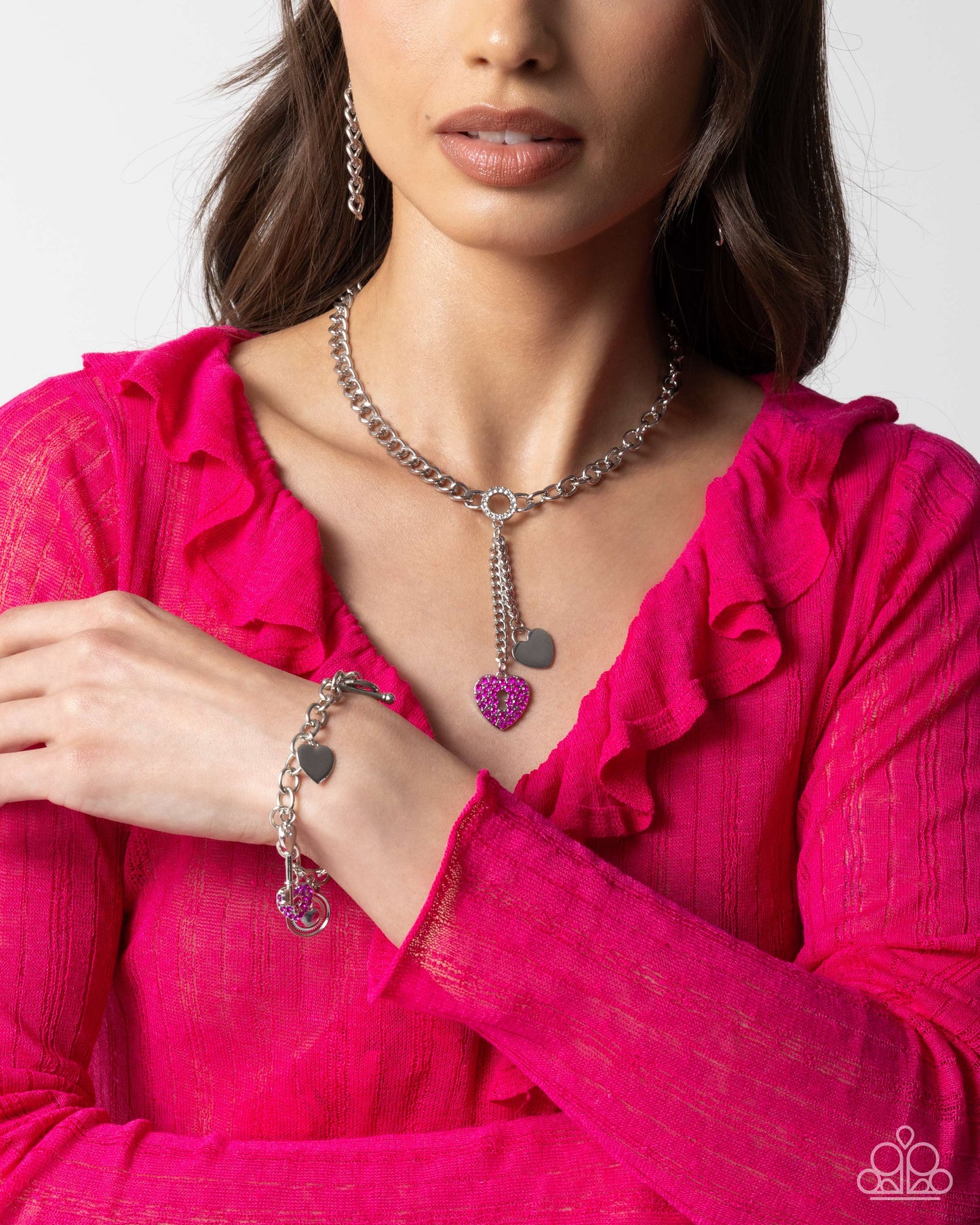 Complete Look! -  Momentary Bliss Pink Necklace and Momentary Balance Bracelet Set