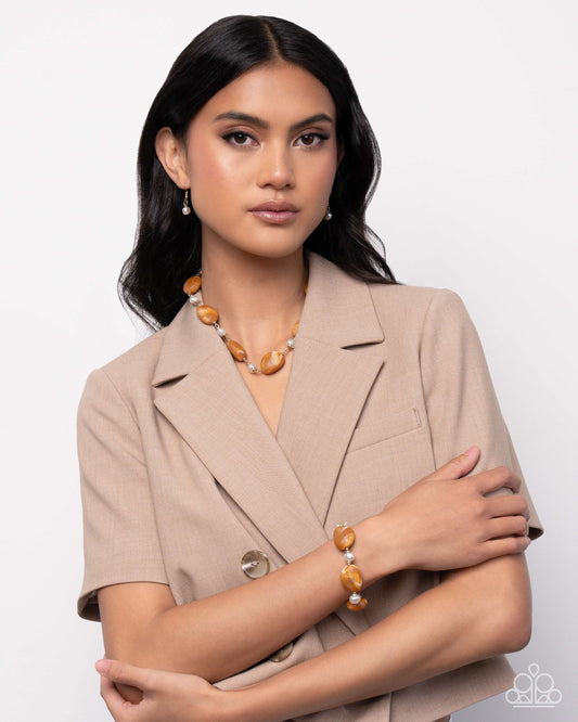 Complete Look Selective Socialite and Selective Slay Brown Necklace Bracelet