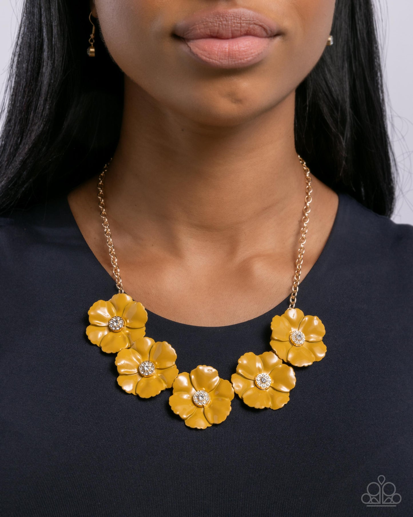 Floral Favor - Yellow Necklace