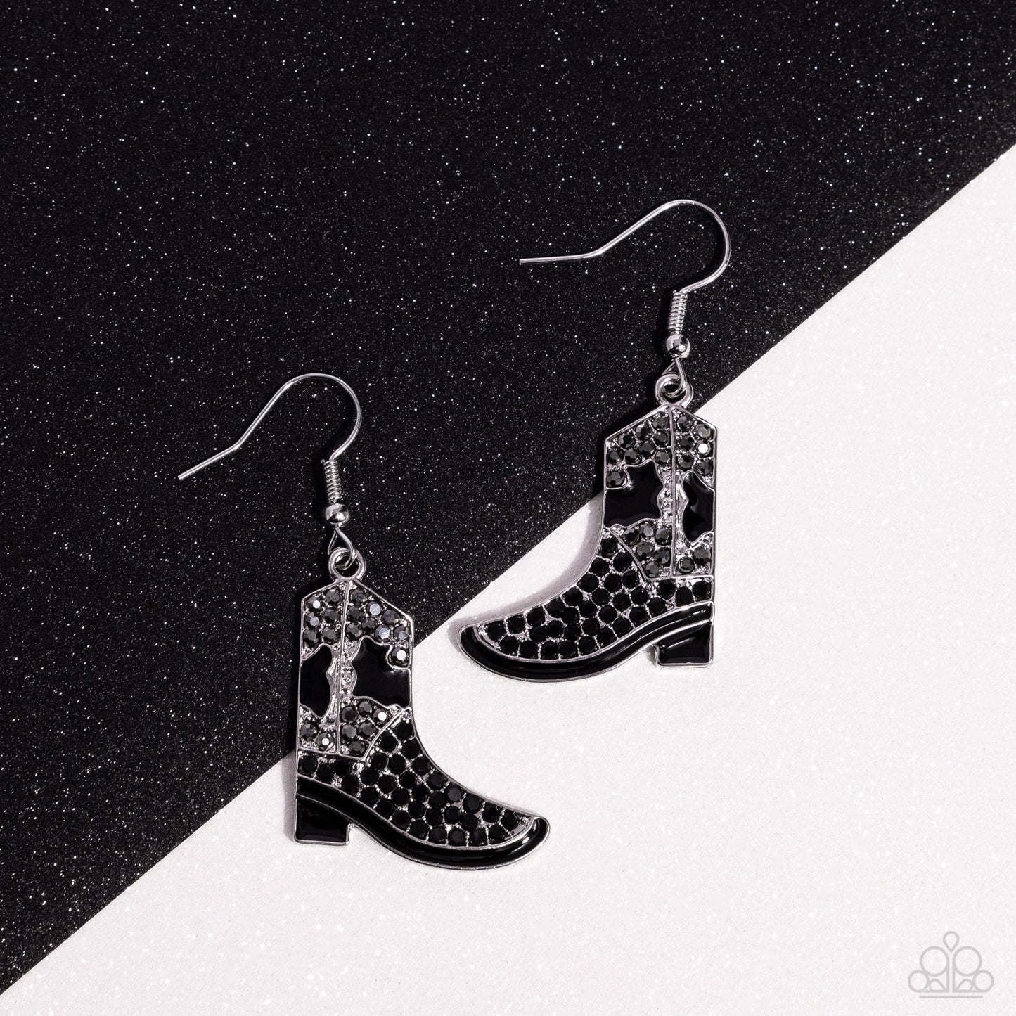 Boot Scootin Bling - Black Earrings