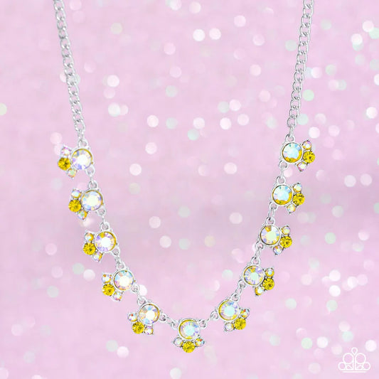 Tabloid Treasure - Yellow Necklace - Gimme the Glitz June 2023 Exclusive