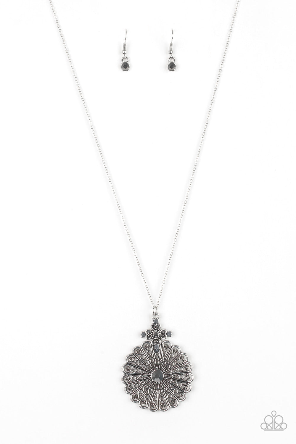 Walk On The WILDFLOWER Side - Silver Necklace