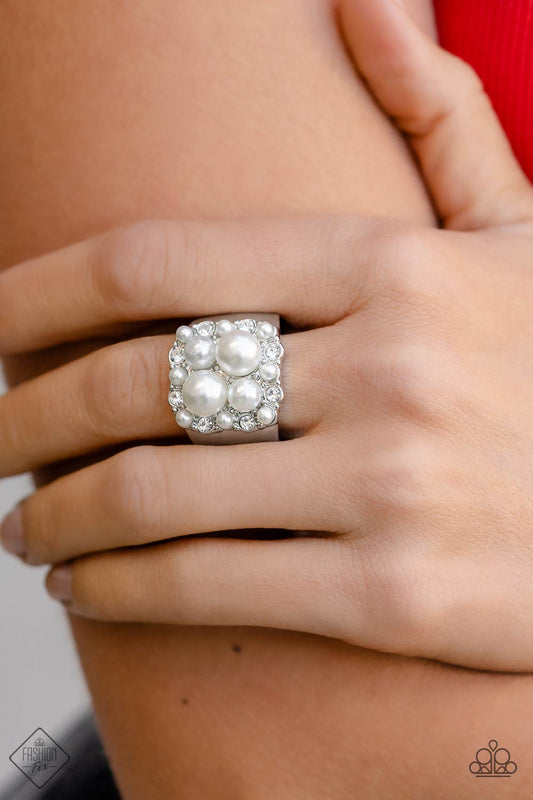 Opulent Overture - White Ring - Fashion Fix - December 2022