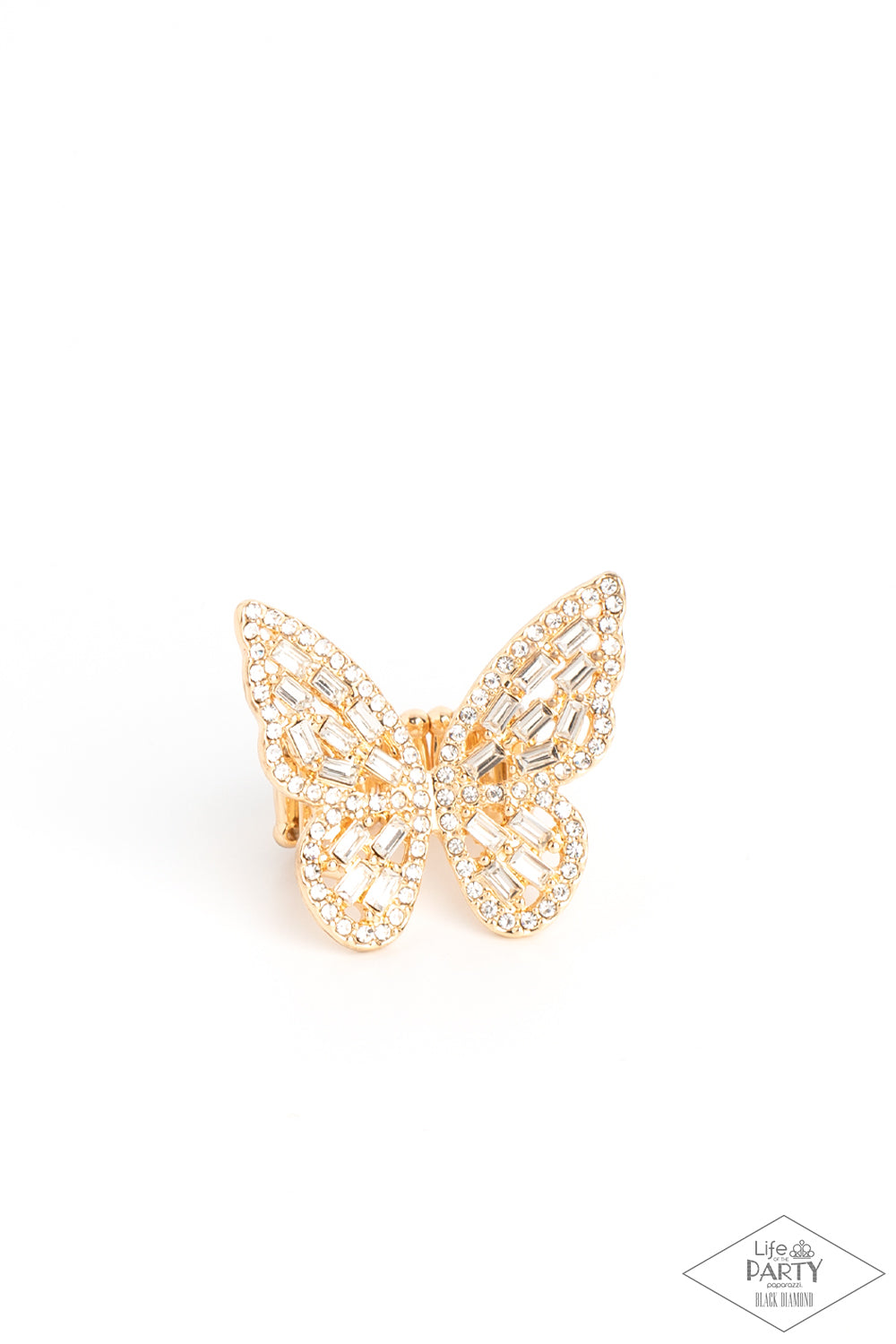 Flauntable Flutter - Gold Butterfly Ring - Exclusive