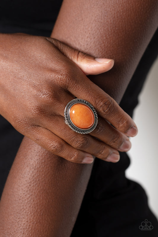 Stone Terrarium - Orange Ring