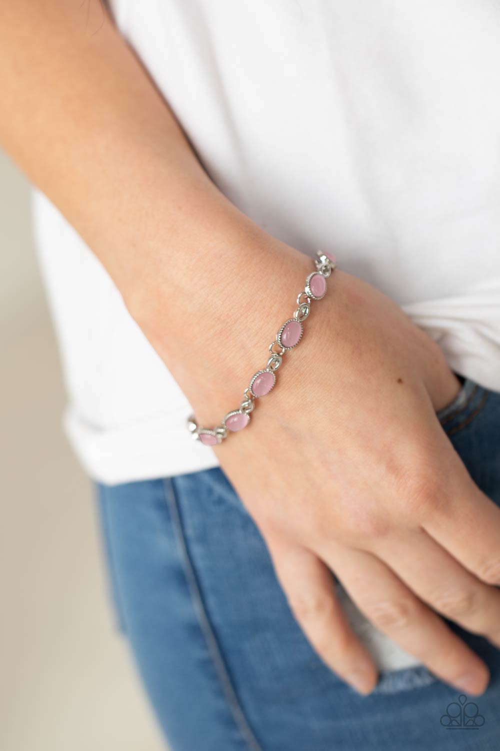 Blissfully Beaming - Pink Bracelet