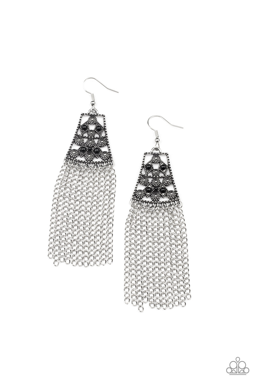 Cleopatras Allure - Black Earring