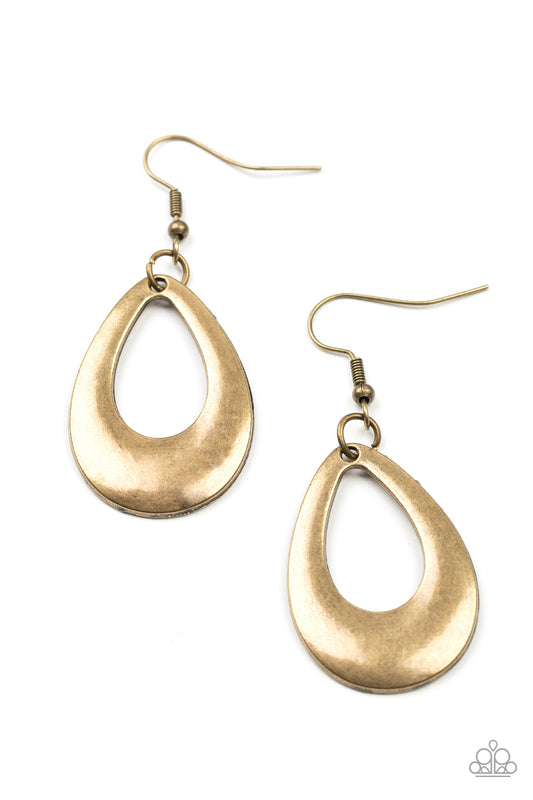 All Allure, All The Time - Brass Earring