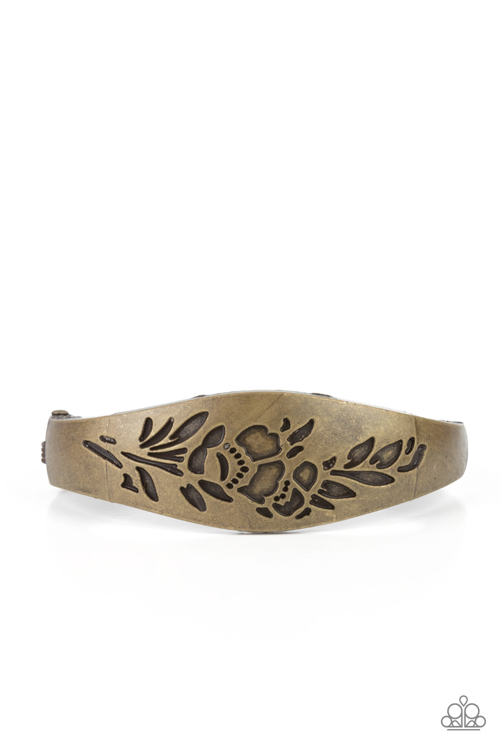 Fond of Florals - Brass Bracelet