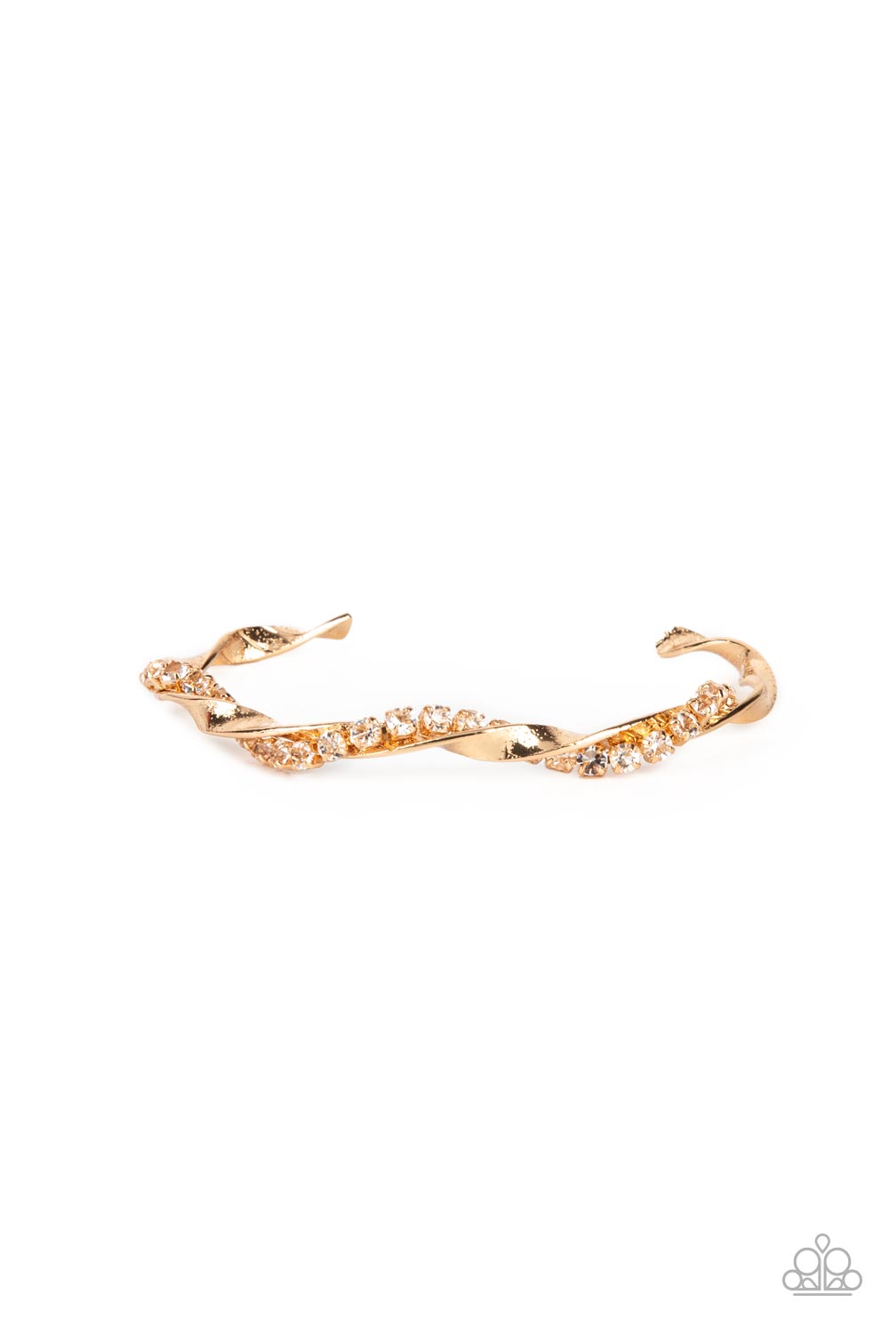 Twisted Twinkle - Gold Bracelet