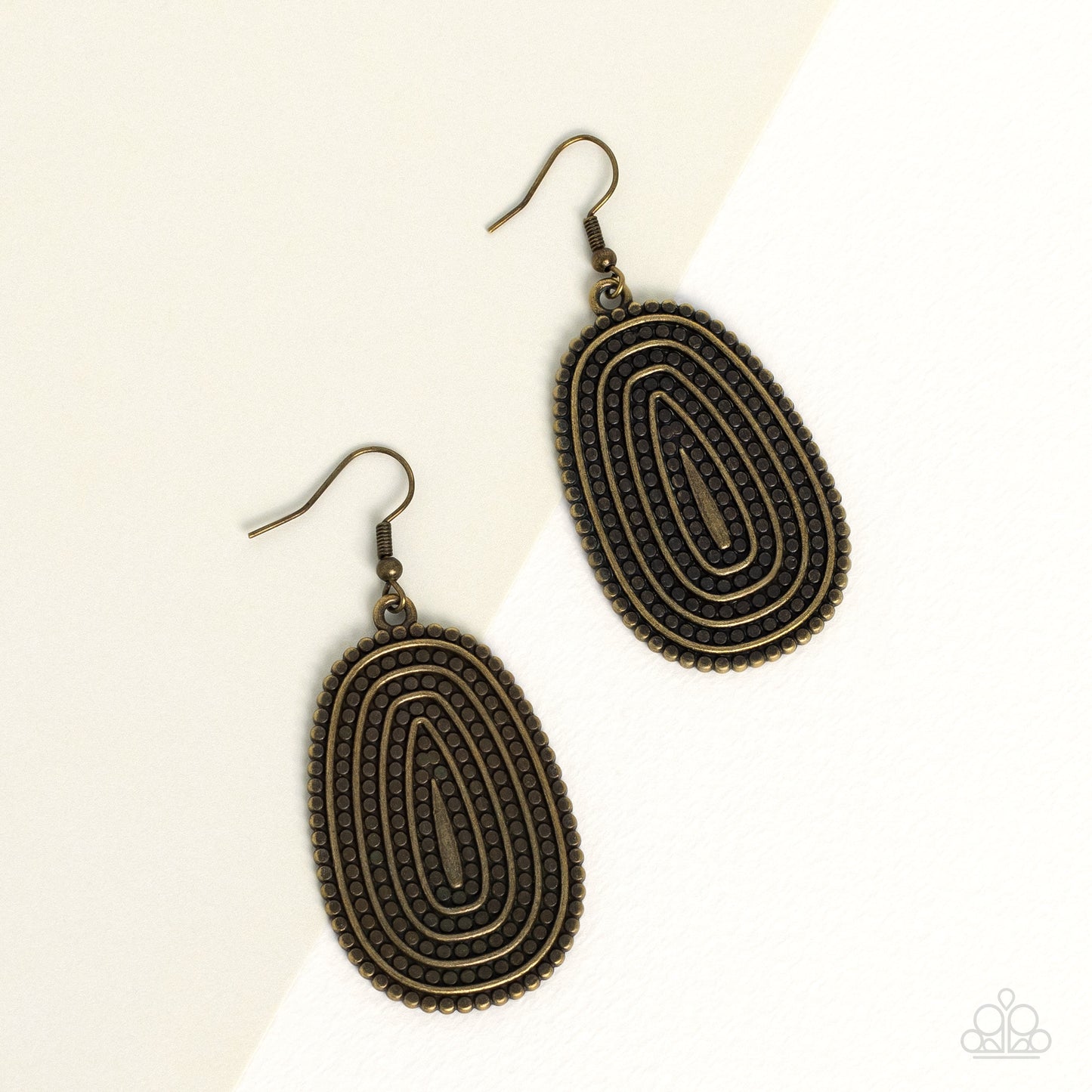 Desert Climate - Brass Earring