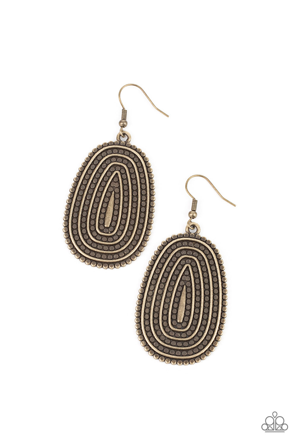 Desert Climate - Brass Earring