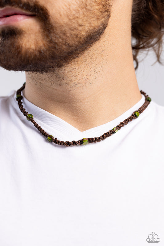 Scenic Climb - Green Necklace