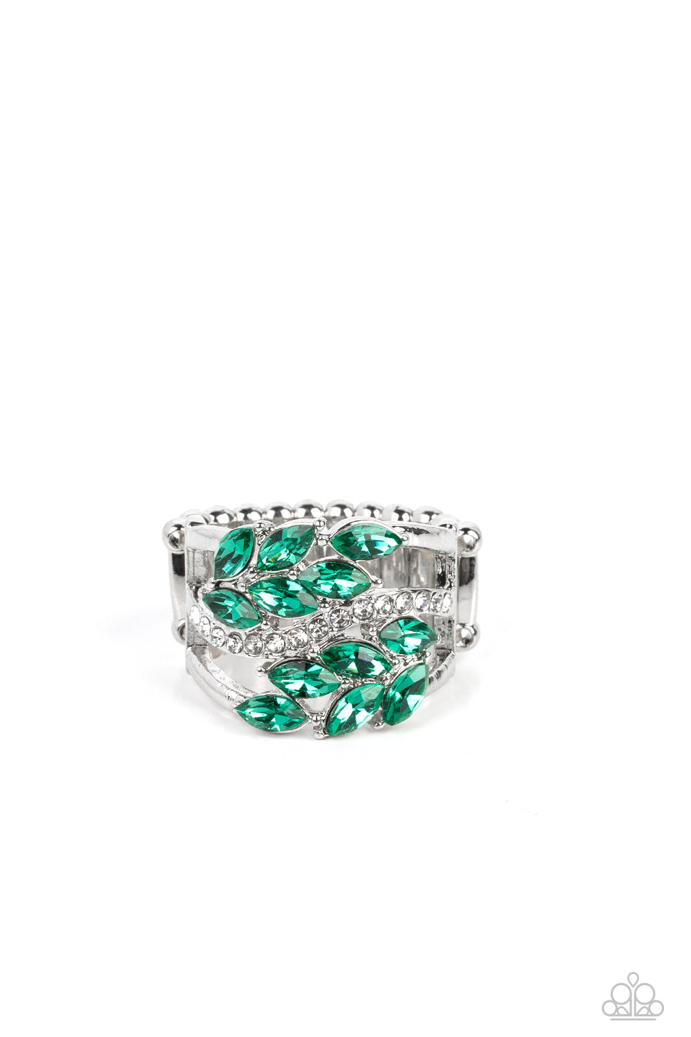 Luminously Leafy - Green Ring