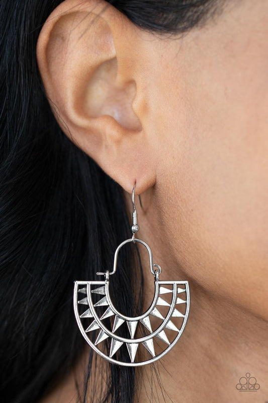 Solar Surge - Silver Earring Earring