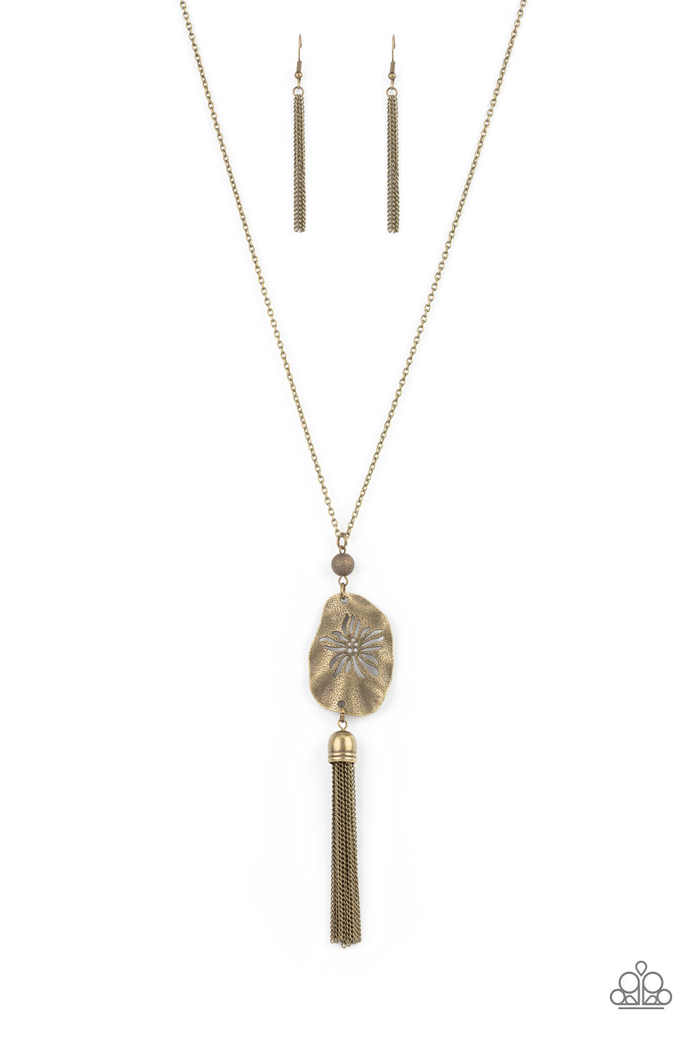 Botanical Beaches - Brass Necklace