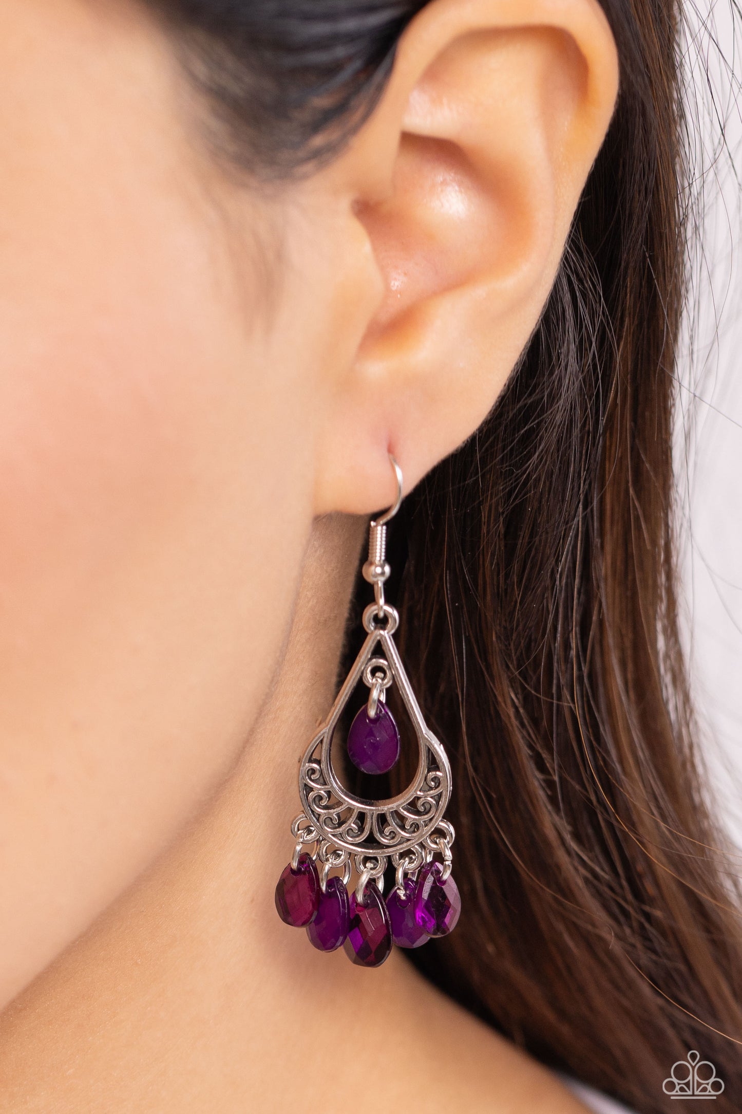 Beachside Ballroom - Purple Earring