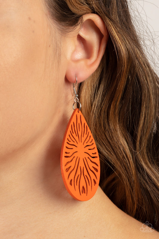 Sunny Incantations - Orange Earring