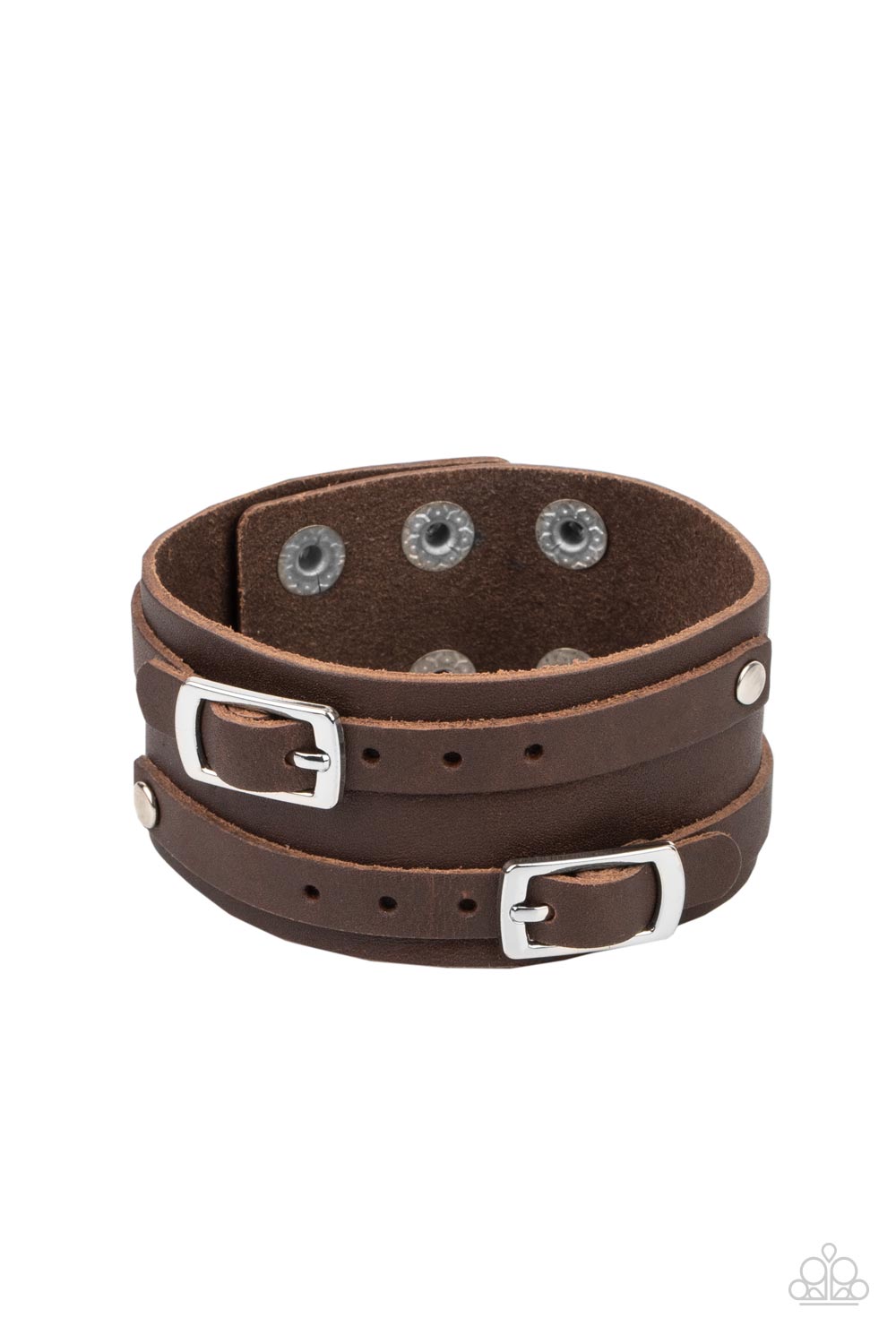 Bronco Bustin Buckles - Brown Bracelet