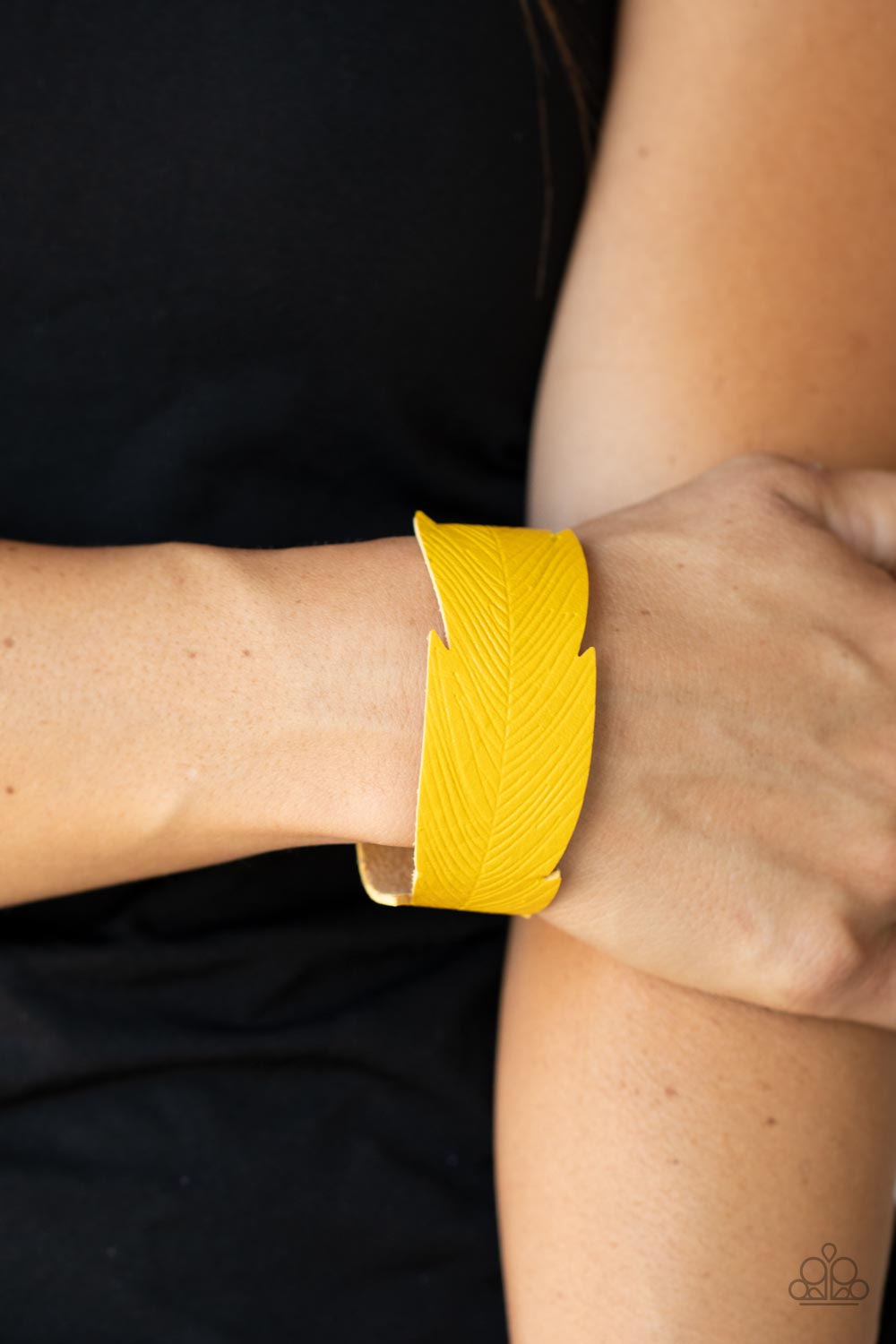 Whimsically Winging It - Yellow Urban Bracelet