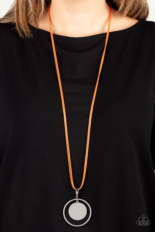 Rural Reflection - Orange Necklace