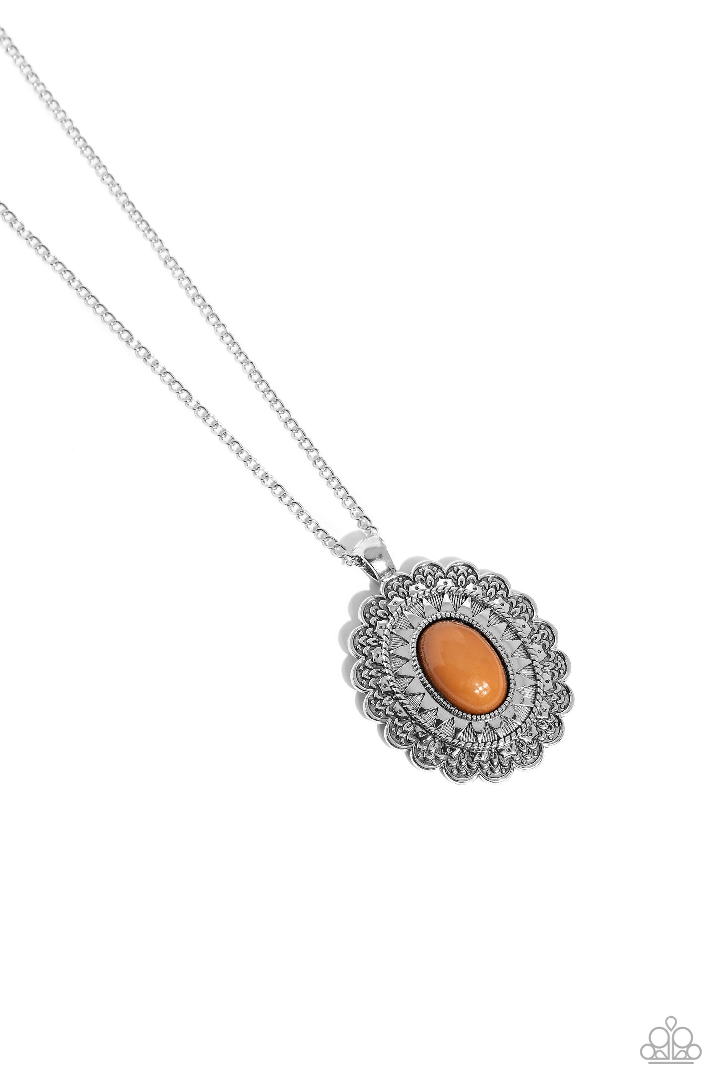 Mesa Medallion - Brown Necklace