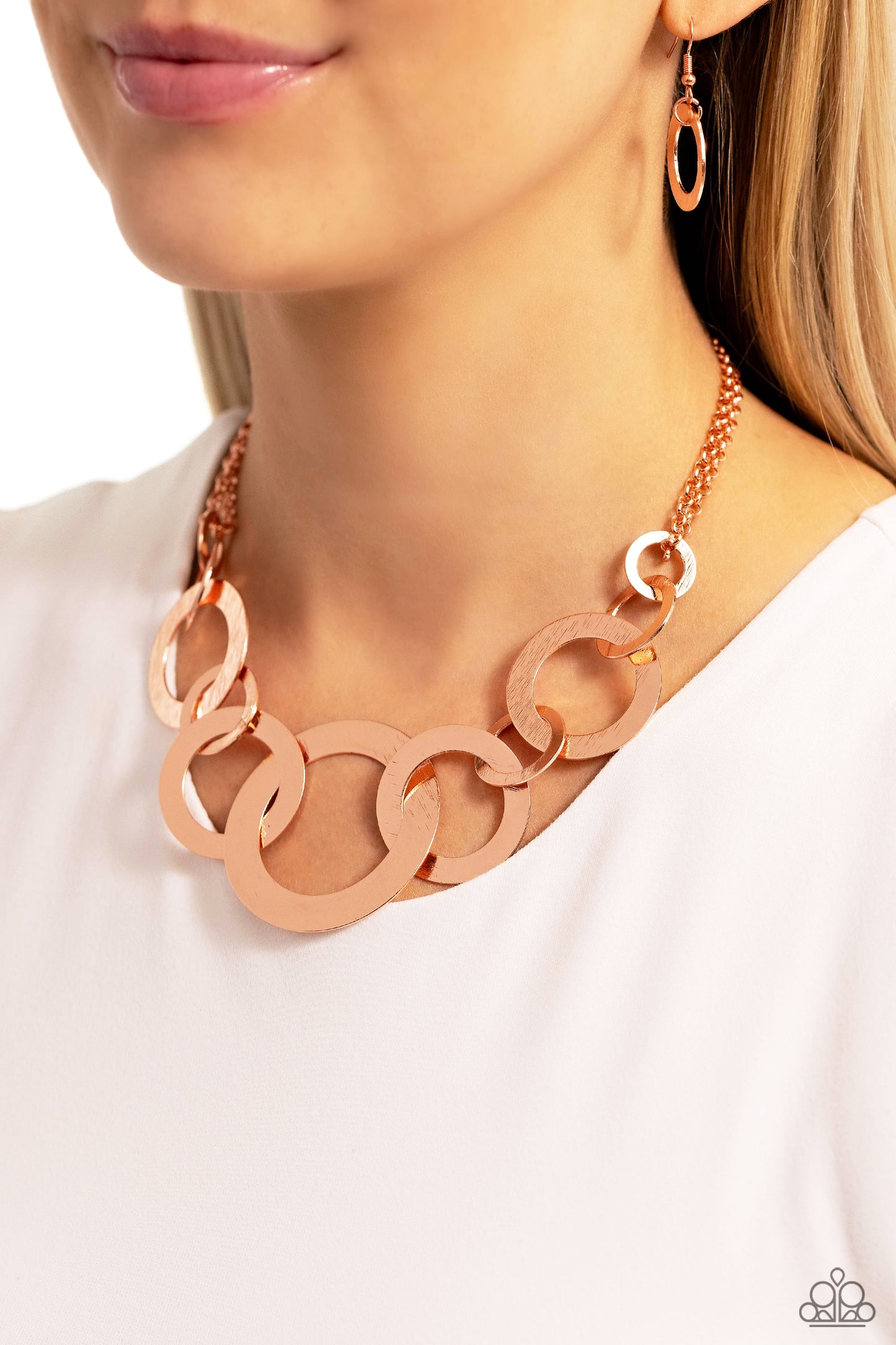 Uptown Links - Copper Necklace