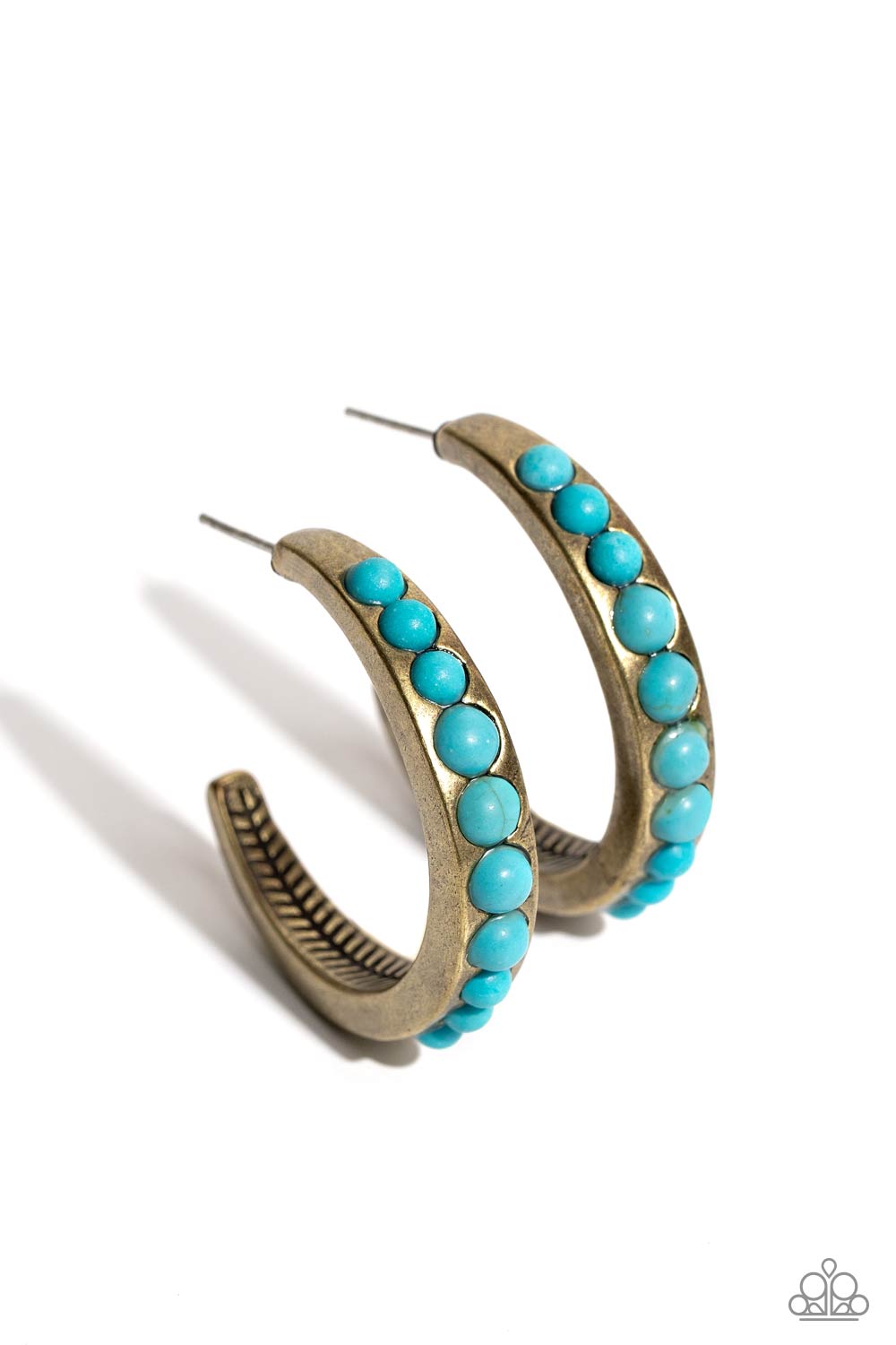 Rural Relaxation - Brass Earring