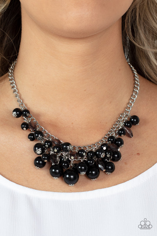 Broadway Bustle - Black Necklace