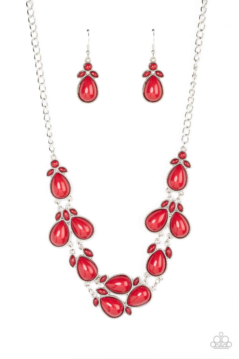 Botanical Banquet - Red Necklace